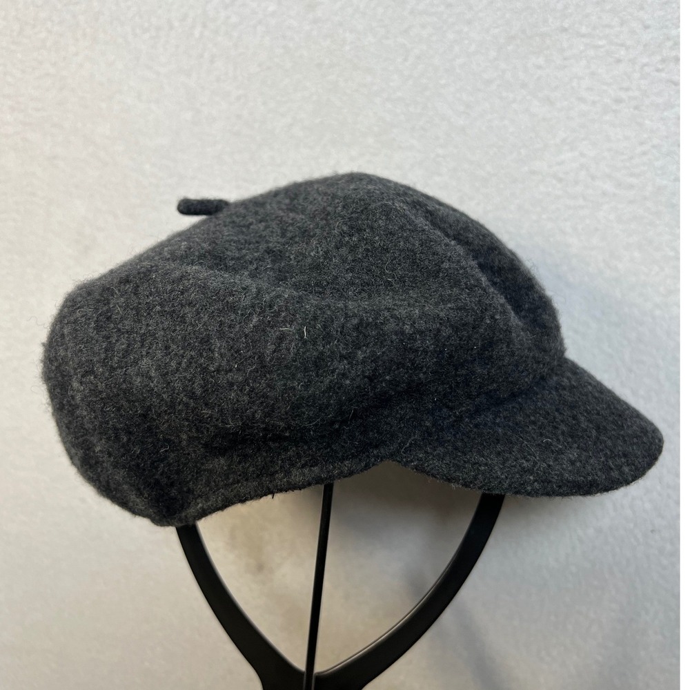 Brixton Mens Newsboy Cap Wool Blend Baker Boy Hat OS Charcoal Grey Flat Cap Hat